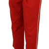 Dolce & Gabbana Elegant Red High-Waist Cropped Pants