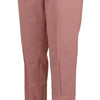 Dolce & Gabbana Chic MidWaist Virgin Wool Pink Pants