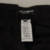 Dolce & Gabbana Elegant Black Brocade Cropped Pants