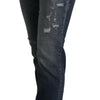 Dolce & Gabbana High Waist Skinny Designer Jeans in Blue