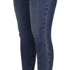 Dolce & Gabbana Blue High Waist Stretchable Skinny Pants Jeans