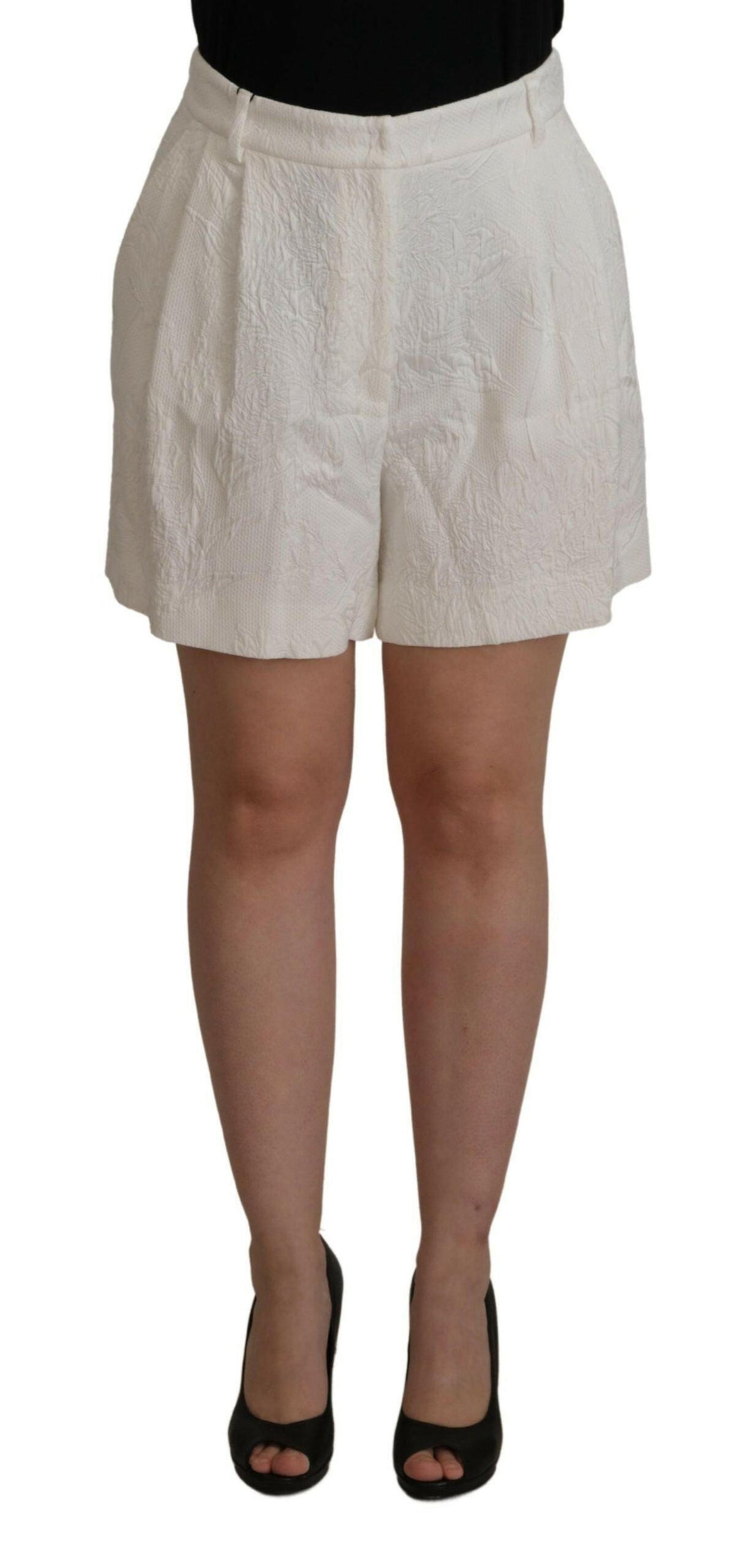 Elegant High Waist White Culotte Shorts