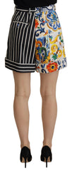 Majolica High Waist Designer Bermuda Shorts