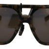 Dolce & Gabbana Chic Aviator Mirrored Brown Sunglasses