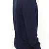 Ermanno Scervino Elegant Blue V-Neck Wool Blend Pullover