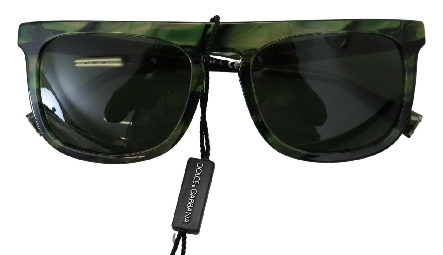 Dolce & Gabbana Chic Green Acetate Women's Sunglasses