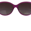 Dolce & Gabbana Chic Purple Acetate Round Sunglasses