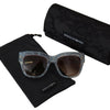 Dolce & Gabbana Elegant Lace-Trimmed Gradient Sunglasses