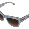 Dolce & Gabbana Elegant Lace-Trimmed Gradient Sunglasses