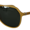 Dolce & Gabbana Chic Yellow Aviator Acetate Sunglasses