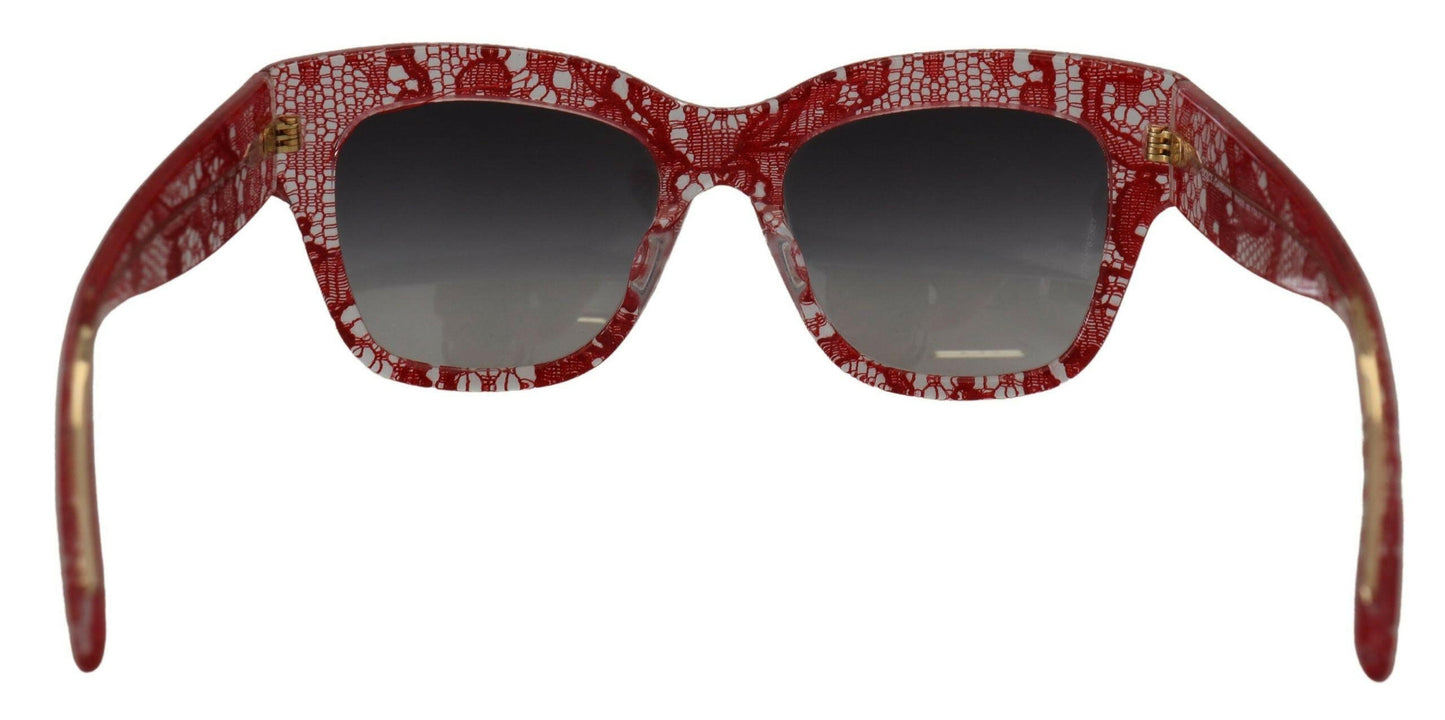 Dolce & Gabbana Sicilian Lace Accented Designer Sunglasses