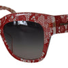 Dolce & Gabbana Sicilian Lace Accented Designer Sunglasses