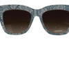 Dolce & Gabbana Elegant Lace Detail Blue Sunglasses