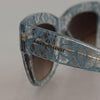 Dolce & Gabbana Elegant Lace Detail Blue Sunglasses