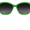 Dolce & Gabbana Chic Green Acetate Round Sunglasses