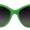 Dolce & Gabbana Chic Green Acetate Round Sunglasses