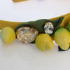 Dolce & Gabbana Exquisite Silk Crystal Lemon Headband Diadem