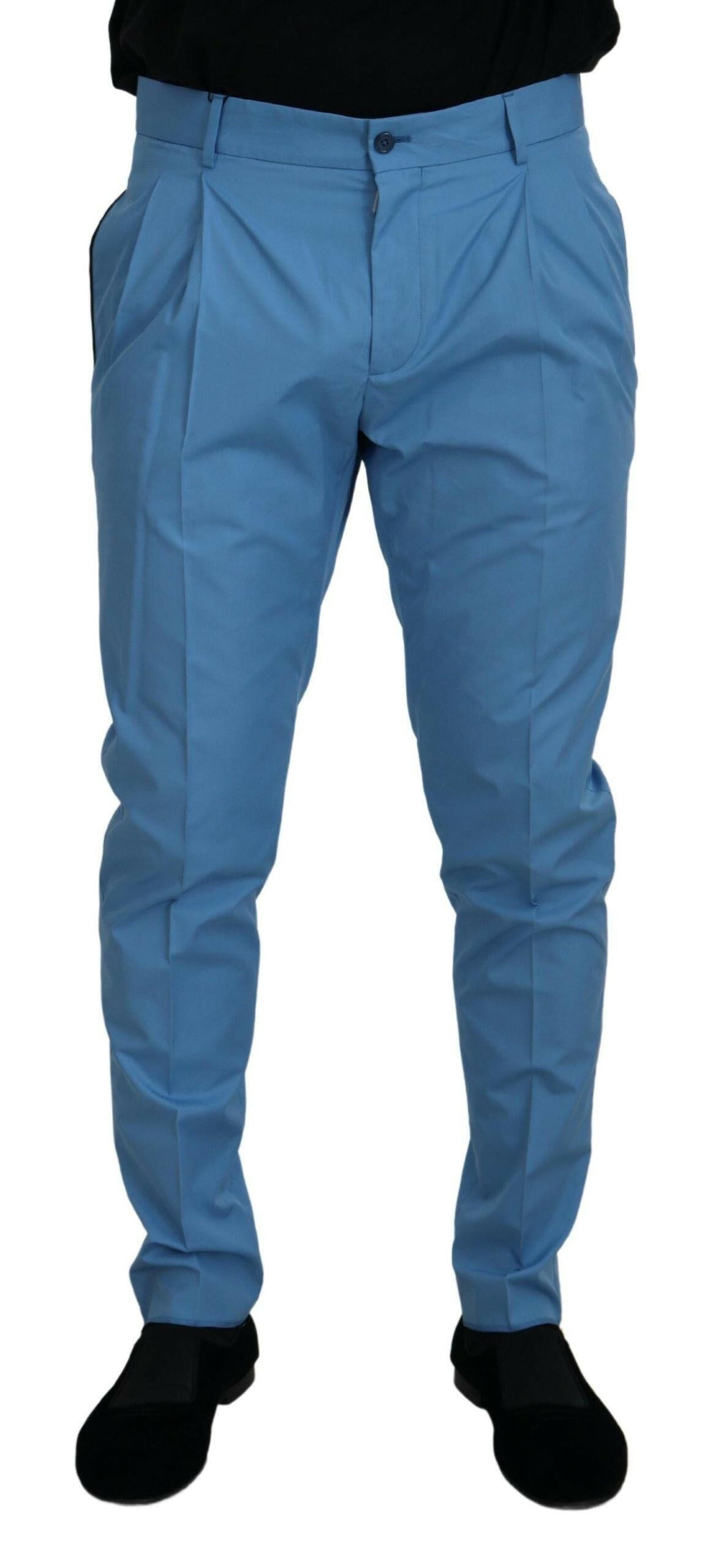 Dolce & Gabbana Elegant Slim Fit Chinos - Indulge in Italian Luxury