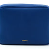 Versace Elegant Blue Calf Leather Camera Case Bag