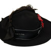 Dolce & Gabbana Elegant Wide Brim Black Hat