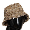 Dolce & Gabbana Elegant Sequined Gold Bucket Hat