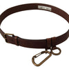 Dolce & Gabbana Elegant Brown Leather Belt with Metal Buckle