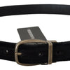 Dolce & Gabbana Elegant Black Leather Belt