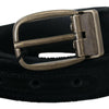 Dolce & Gabbana Elegant Black Leather Belt