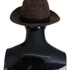 Dolce & Gabbana Elegant Brown Fedora Hat - Winter Chic Accessory