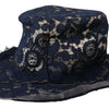 Dolce & Gabbana Elegant Wide Brim Blue Hat