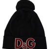 Dolce & Gabbana Elegant Black Virgin Wool Beanie