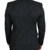 Dolce & Gabbana Elegant Black Martini Suit Jacket & Vest Ensemble