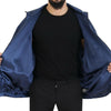 Dolce & Gabbana Regal Blue Silk Bomber Jacket