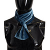 Dolce & Gabbana Elegant Silk Men's Scarf in Regal Blue