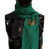 Dolce & Gabbana Elegant Green Silk Blend Men's Scarf