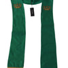 Dolce & Gabbana Elegant Green Silk Blend Men's Scarf