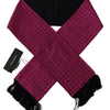 Dolce & Gabbana Elegant Magenta Silk Men's Scarf Wrap