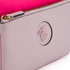 Versace Elegant Pink Leather Pouch Clutch