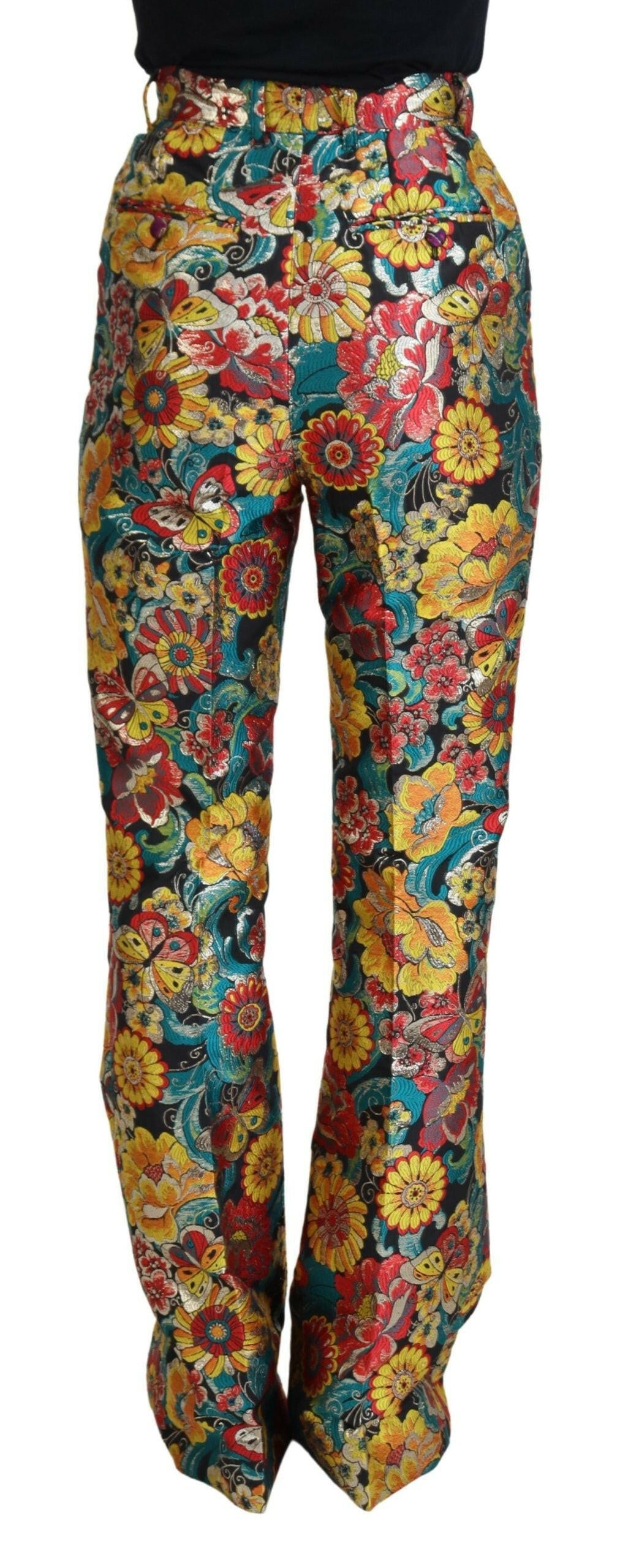 Dolce & Gabbana Elegant Multicolor Woven Pants