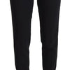 Dolce & Gabbana Elegant Black Wool-Silk Pants