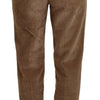 Dolce & Gabbana Elegant Brown Corduroy Pants for Sophisticated Style