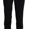 Dolce & Gabbana Elegant Black Wool-Silk Blend Trousers