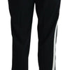 Dolce & Gabbana Elegant Black Wool-Silk Blend Trousers