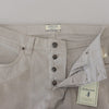 Jeckerson Elegant Gray Cotton Blend Pants