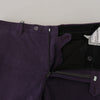 BENCIVENGA Elegant Purple Cotton Trousers