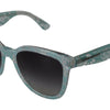 Dolce & Gabbana Sicilian Lace Crystal-Infused Sunglasses