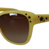 Dolce & Gabbana Chic Yellow Acetate Gradient Sunglasses