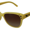 Dolce & Gabbana Chic Yellow Acetate Gradient Sunglasses