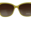 Dolce & Gabbana Chic Yellow Acetate Gradient Sunglasses