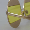 Dolce & Gabbana Crystal Embellished Gold Oval Sunglasses